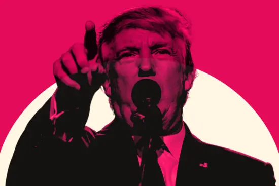 Stylized photo of Donald Trump 