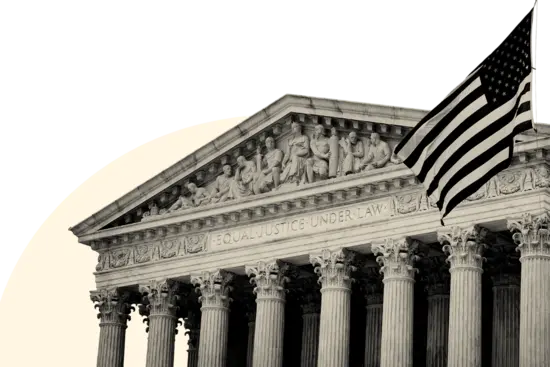 Stylized picture of the Supreme Court