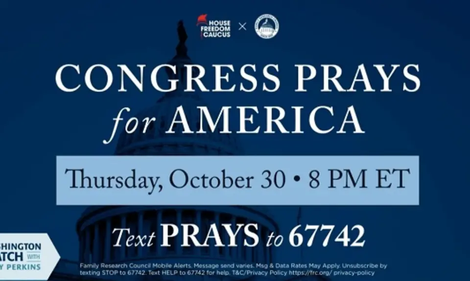 Congress Prays For America Announcement
