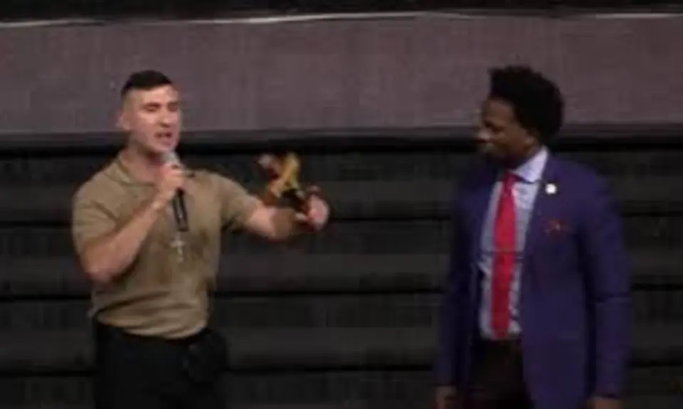 Jake Lang Speaking At Lorenzo Sewell's Church