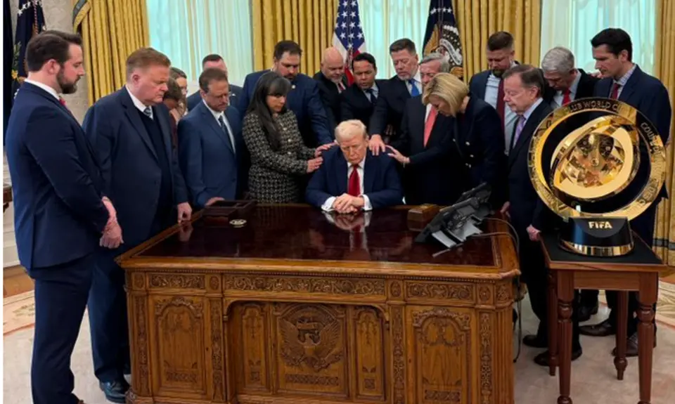 Christian Nationalists Pray Over Trump