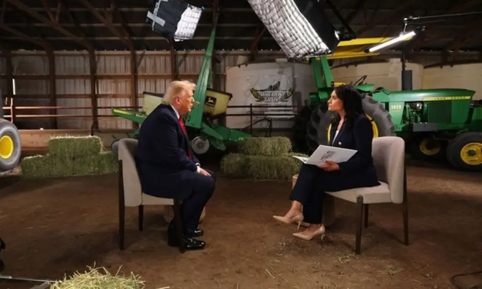 President Trump And Kristen Welker On 'Meet The Press'