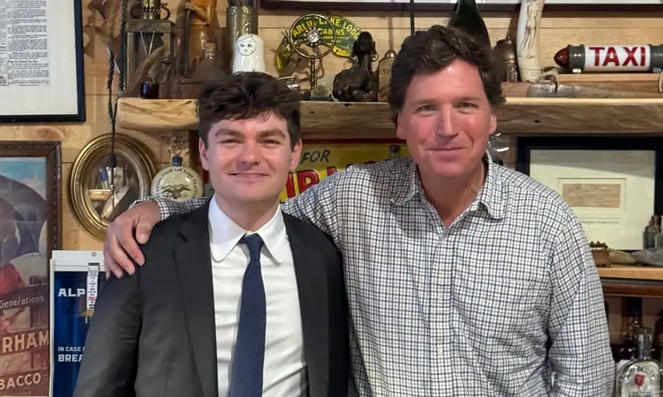 Tucker Carlson and Nick Fuentes