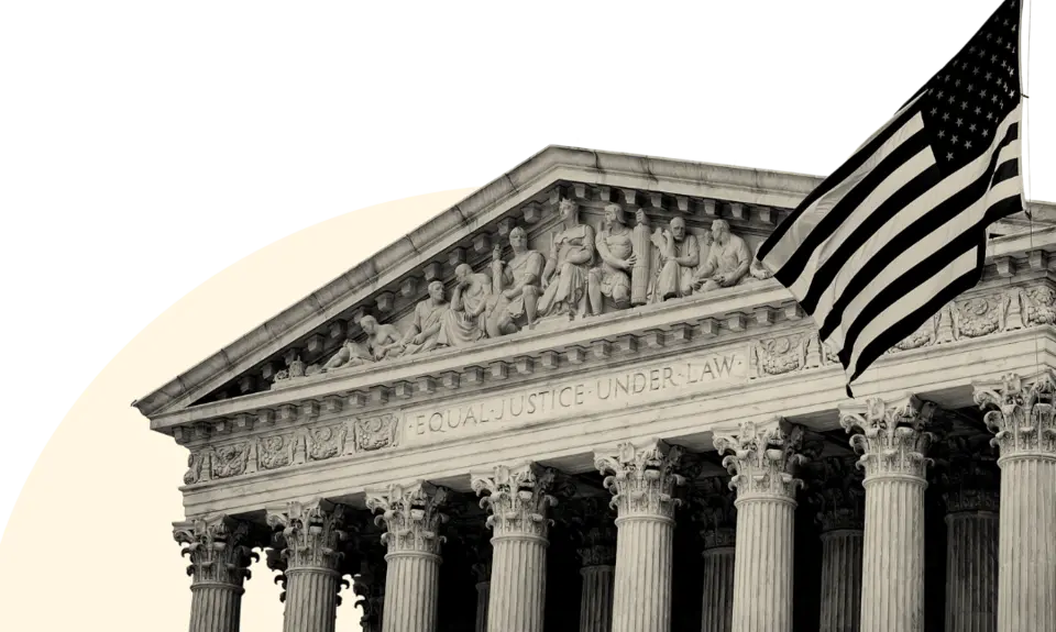 Stylized picture of the Supreme Court