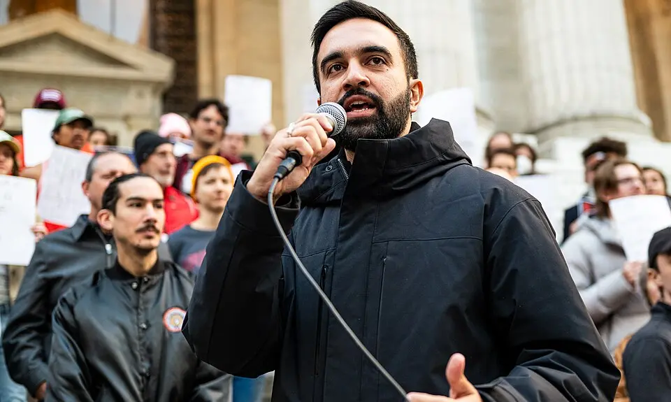  Zohran Mamdani at the Resist Fascism Rally in Bryant Park on Oct 27th 2024 