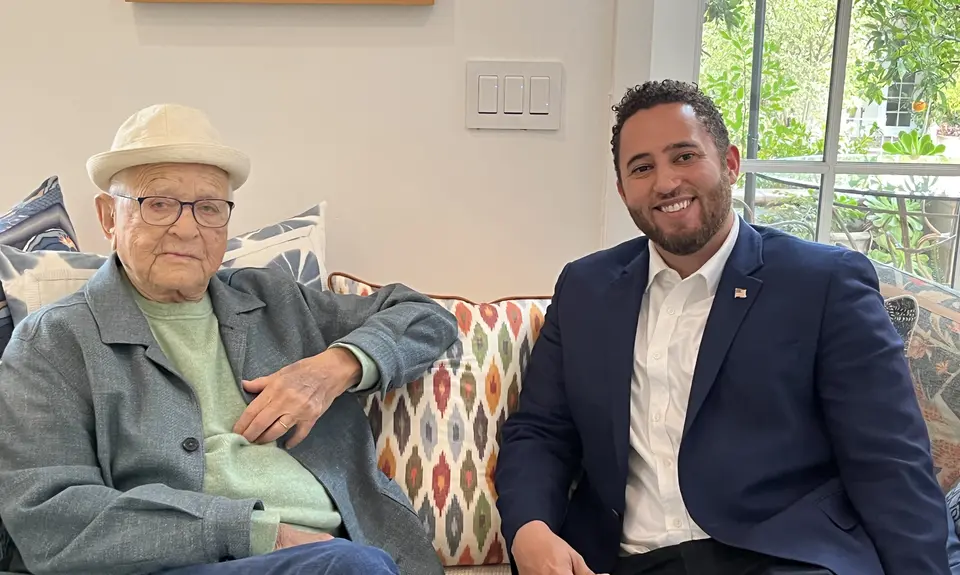 People For Founder Norman Lear with People For President Svante Myrick