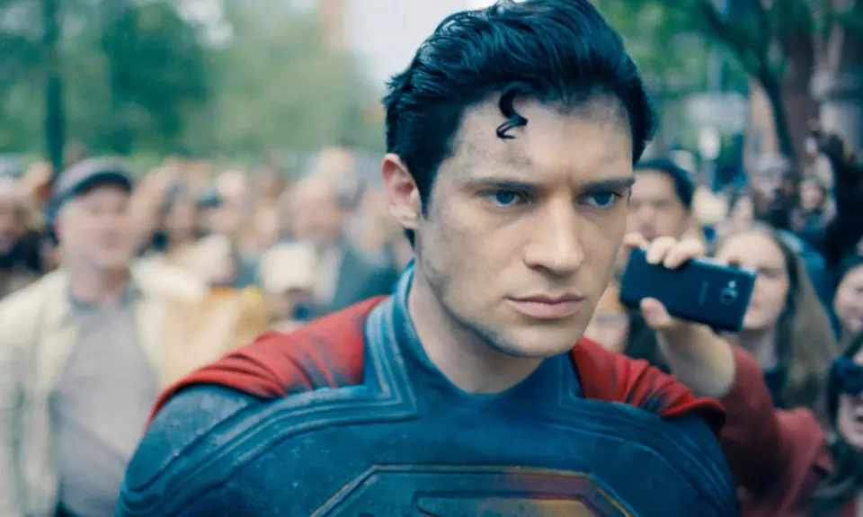 Superman from the 2025 movie "Superman"