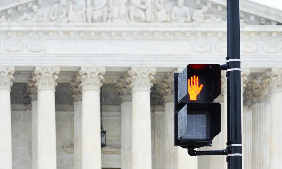 Supreme Court Stop Sign