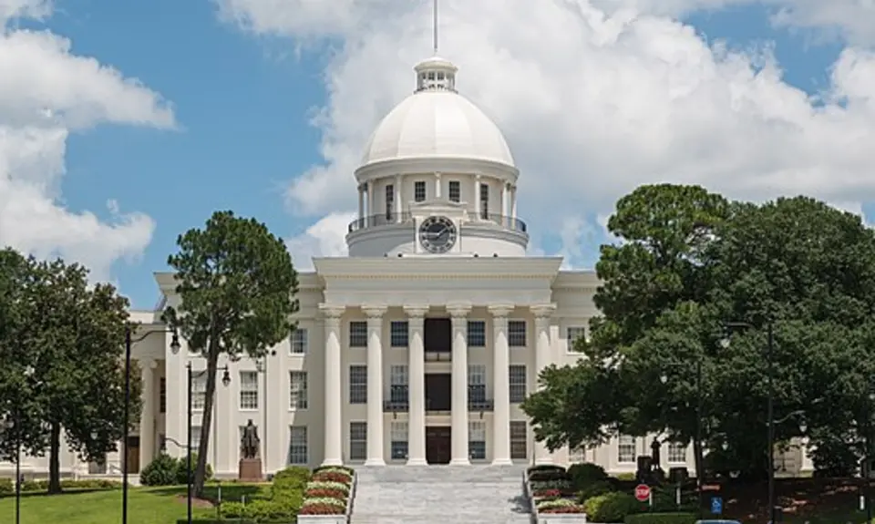 A photo of the Alabama State Capitol