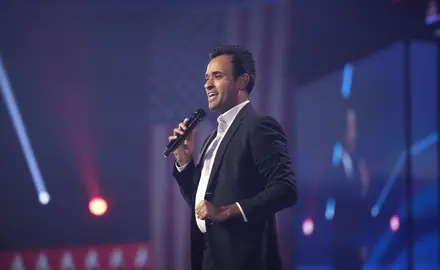 Republican presidential candidate on debate stage