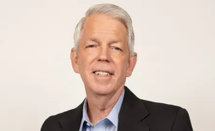 Portrait of WallBuilders founder David Barton in front of blank white background