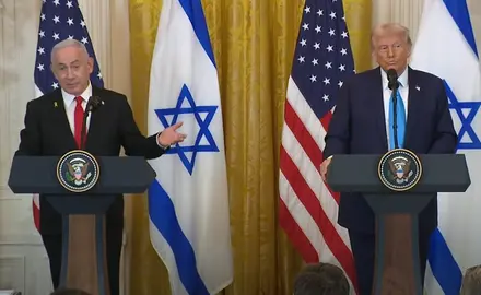 Donald Trump and Benjamin Netanyahu