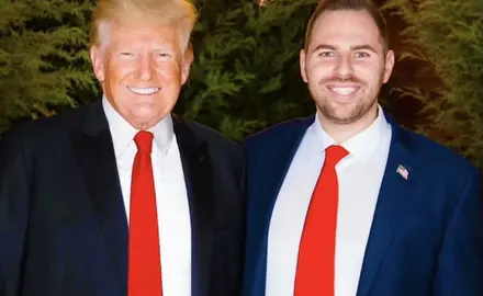 Jackson Lahmeyer and Donald Trump