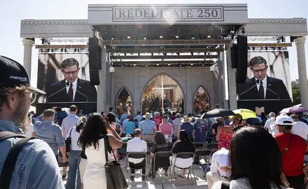 Mike Johnson Speaks At The 250th Anniversary Prayer Rally
