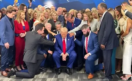 Christian Leaders Pray Over Trump