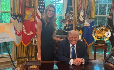 Carrie Prejean And President Donald Trump