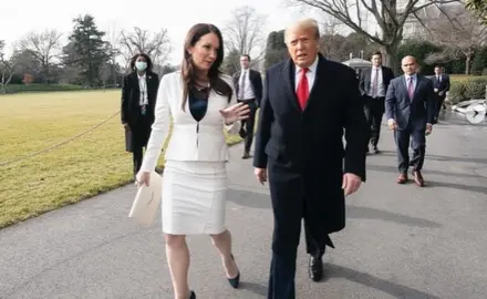 Brooke Rollins And Donald Trump