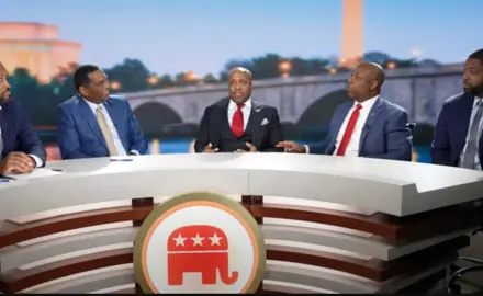 Senator Tim Scott, R-S.C., joins U.S. Reps. Byron Donalds, R-Fla., Wesley Hunt, R-Texas, Burgess Owens, R-Utah, and John James, R-Mich., in the debut video series, “America’s Starting Five."