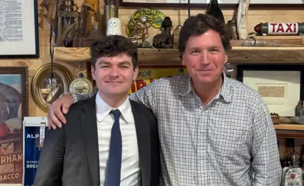Tucker Carlson and Nick Fuentes