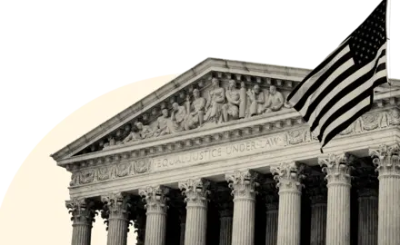 Stylized picture of the Supreme Court