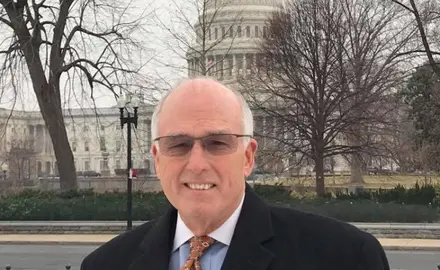 Rick Scarborough standing outside the U.S. Capitol