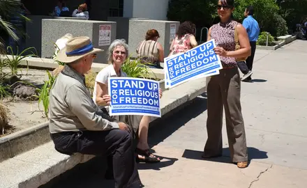 Stand Up for Religious Freedom rally against HHS mandates