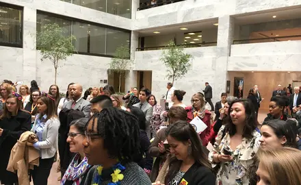 On March 6, People For the American Way and allies gathered on Capitol Hill to rally support for the Child Care for Working Families Act