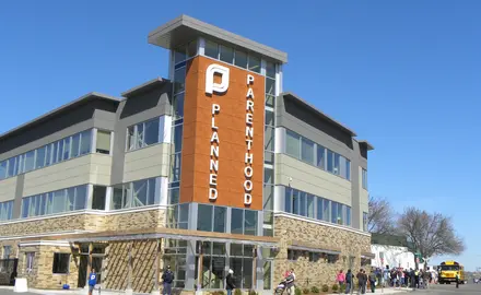 The Planned Parenhood building in St. Paul, MN