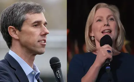 Beto O'Rourke and Kirsten Gillibrand