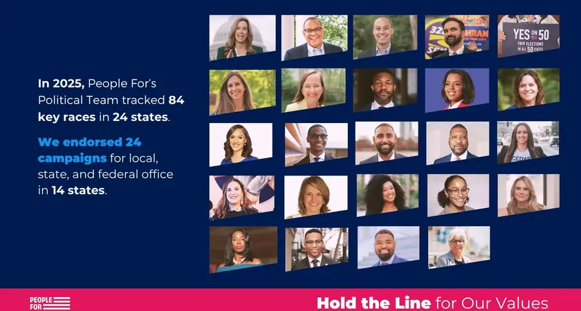  A series of photos of endorsed candidates