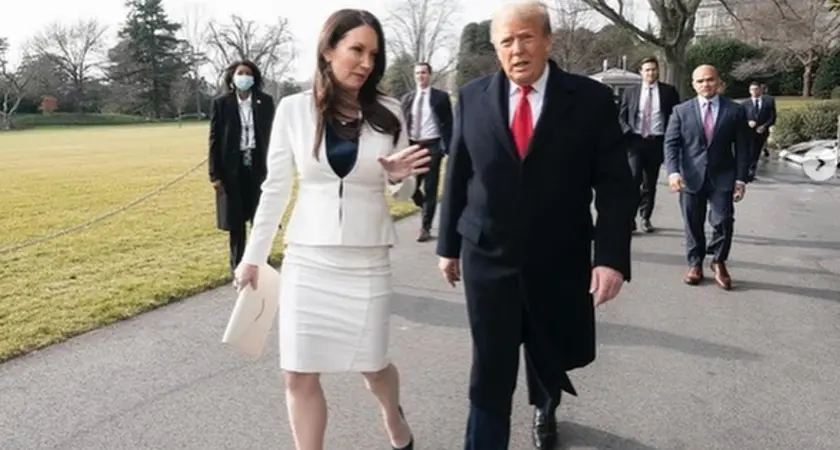 Brooke Rollins And Donald Trump