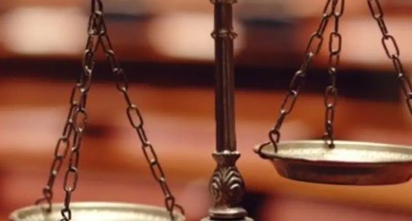 A set of metal scales.