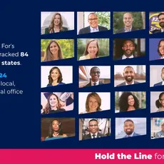  A series of photos of endorsed candidates