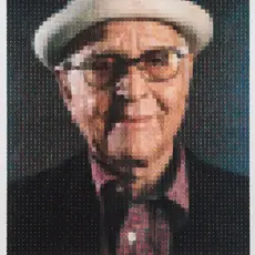 Chuck Close Norman Lear Mosaic