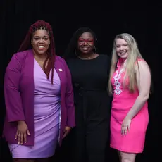 Commissioner Natasha Dupee, 33, from Washington, D.C., Commissioner A'Dorian Murray-Thomas, 29, from Newark, New Jersey,  Board of Education Vice Chairperson Jessica Weaver from Newington, Connecticut.