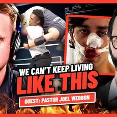 Screengrab of Elijah Schaffer and Joel Webbon program