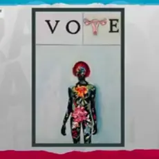 Art from Artists For Democracy on Rachel Maddow Show
