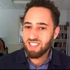 Svante Myrick on a Zoom healthcare policy briefing.