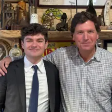Tucker Carlson and Nick Fuentes