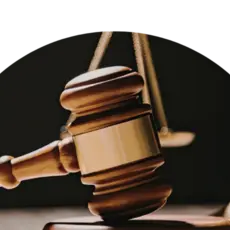 image of a courtroom gavel