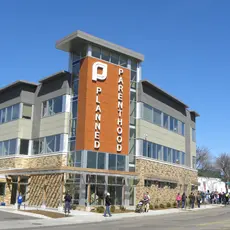 The Planned Parenhood building in St. Paul, MN